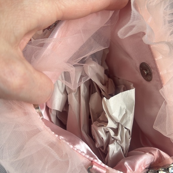 Rhinestone and pink tulle satchel NWT - Picture 5 of 5